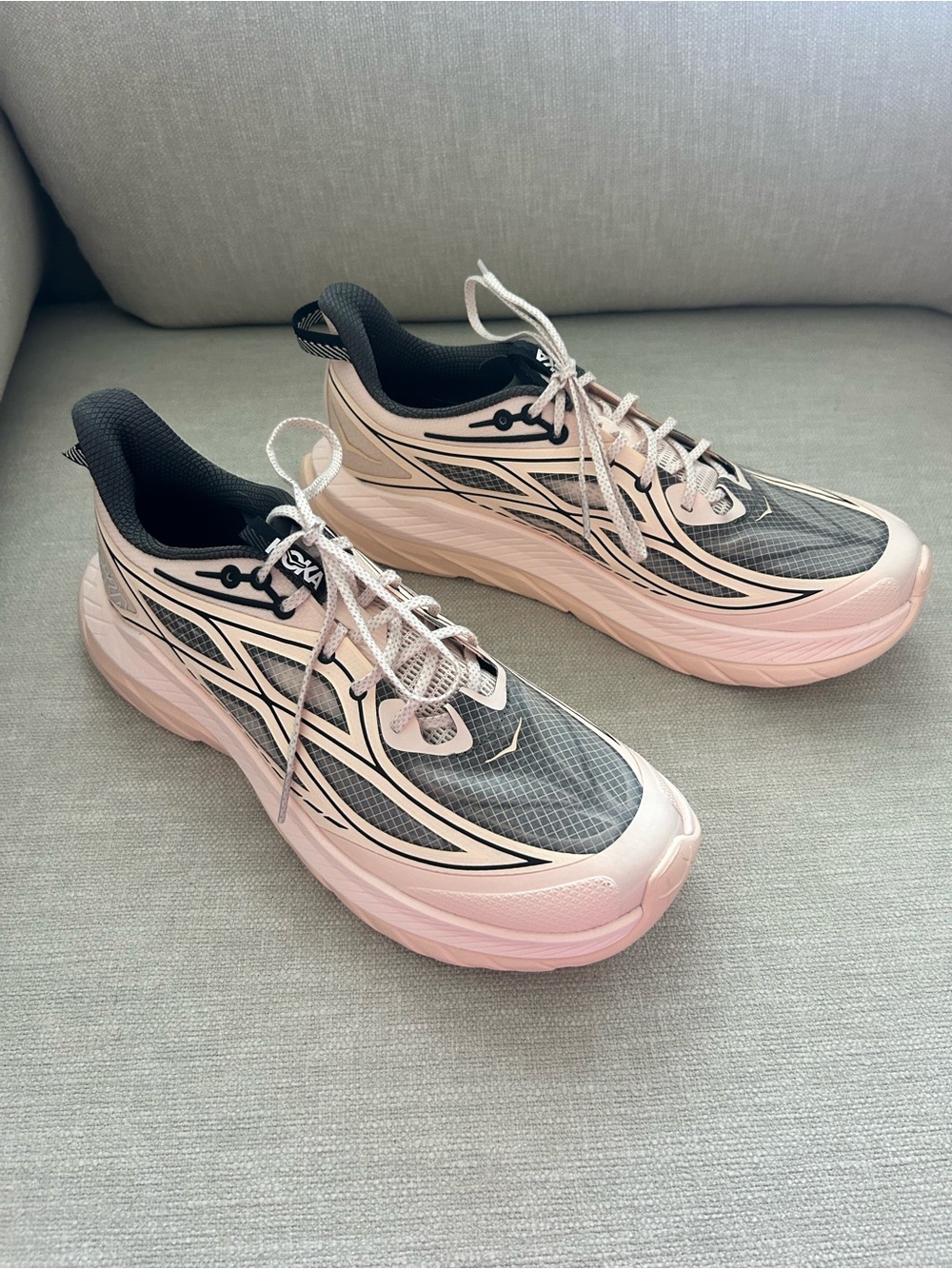 New Hoka Mach Remastered Sneakers Tangerine Glow - Picture 3 of 6